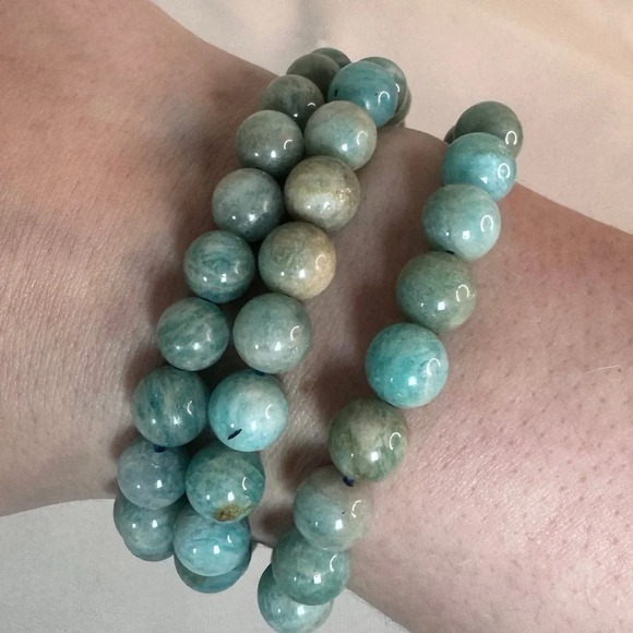 Amazonite Bracelet 8mm - Picture 2 of 2